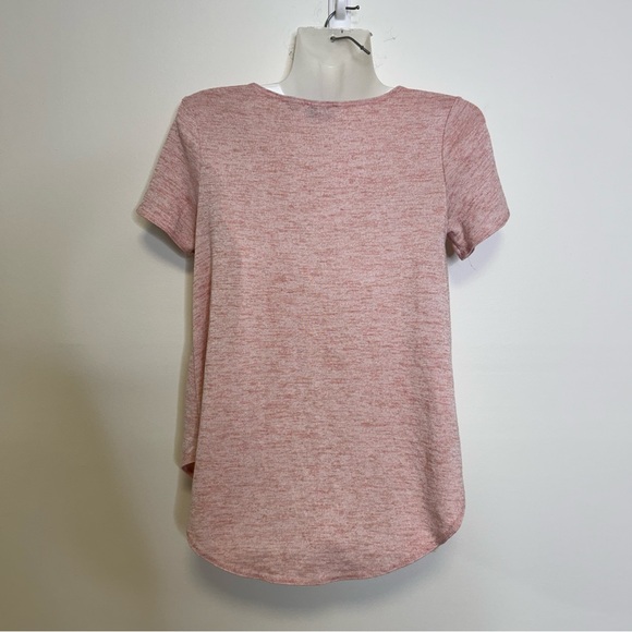 ◾️Aritzia Wilfred Free Heathered Pink Esther Scoop Neck T Shirt - Picture 6 of 6